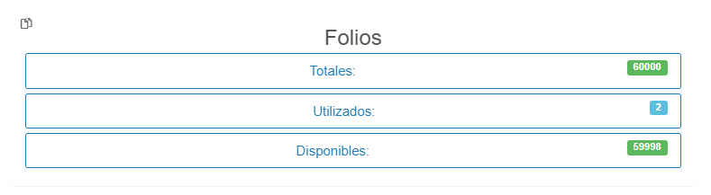 Consumo de folios