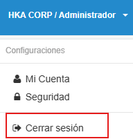 Cerrar sesión