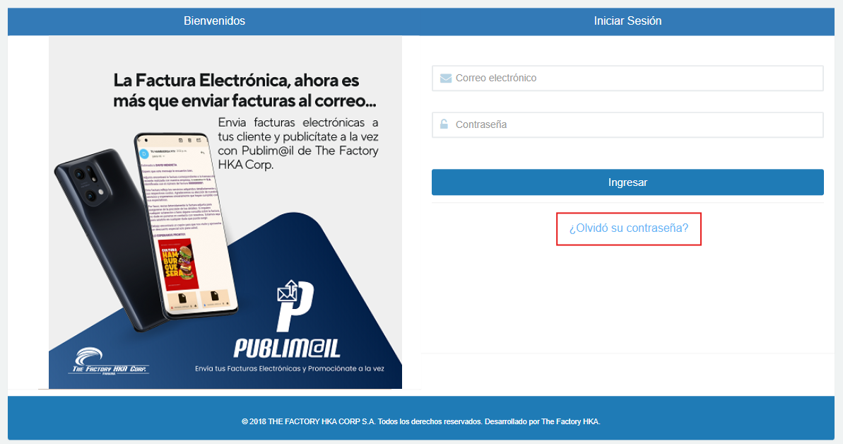 ¿Olvidó su contraseña?