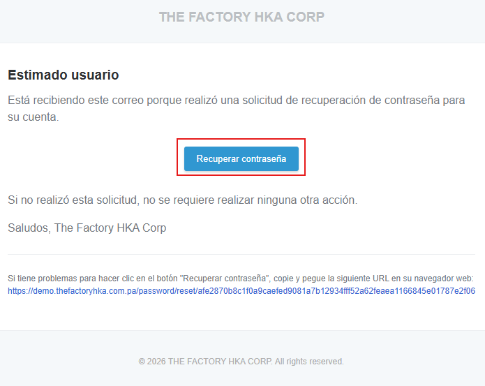 Enlace del correo