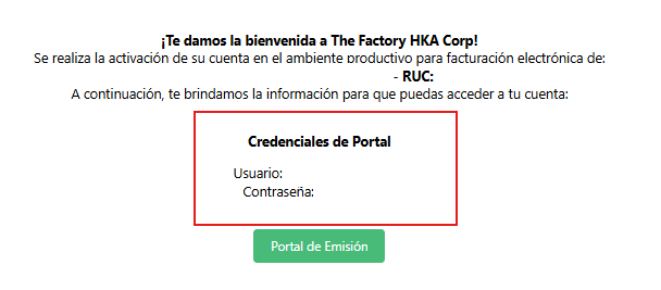 Inicio con clave temporal