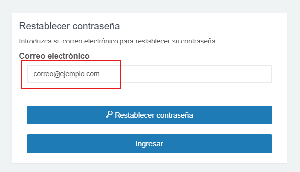 Ingresa tu usuario o correo