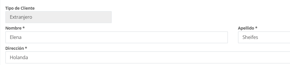 Datos de Razón Social y Dirección