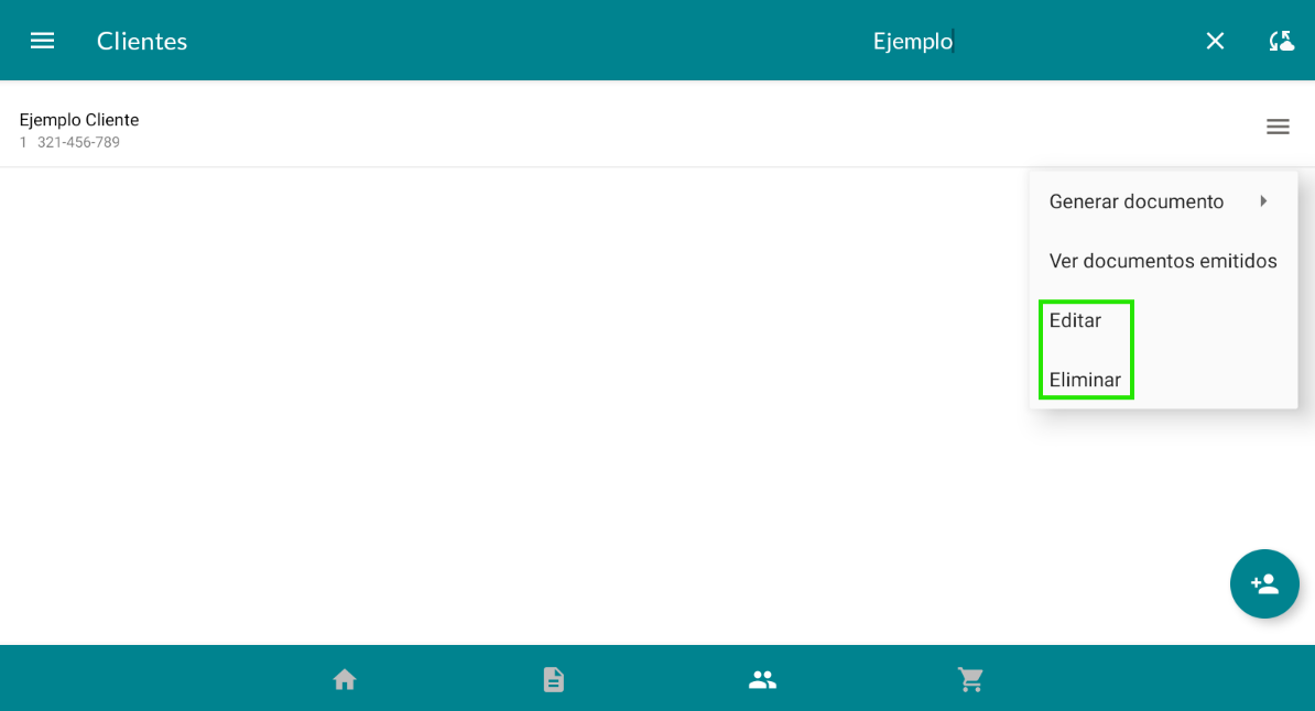 Confirmación para eliminar cliente